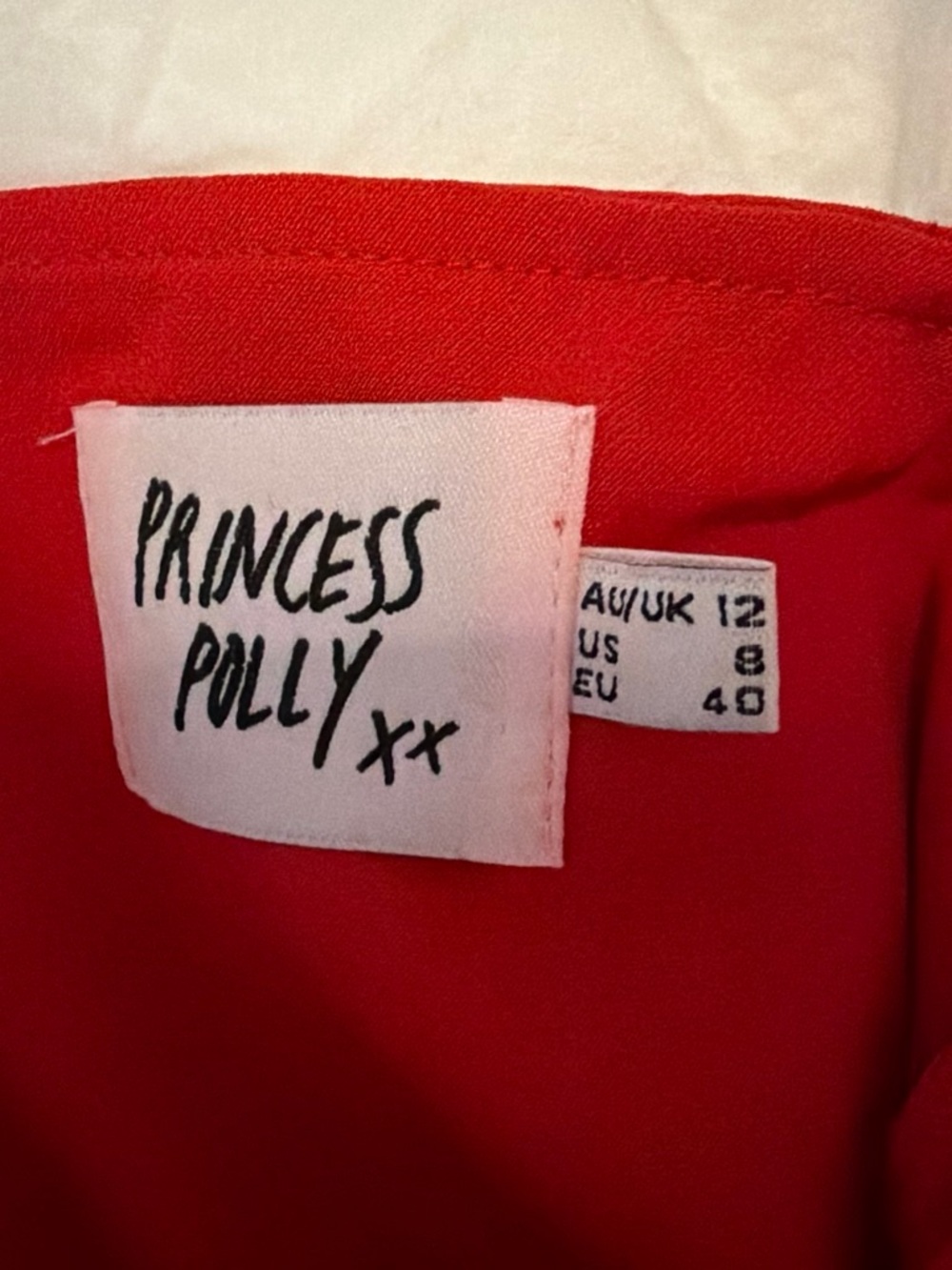 Princess Polly Crimson Square-Neck Puff Sleeve Mini Dress - Picture 4 of 4